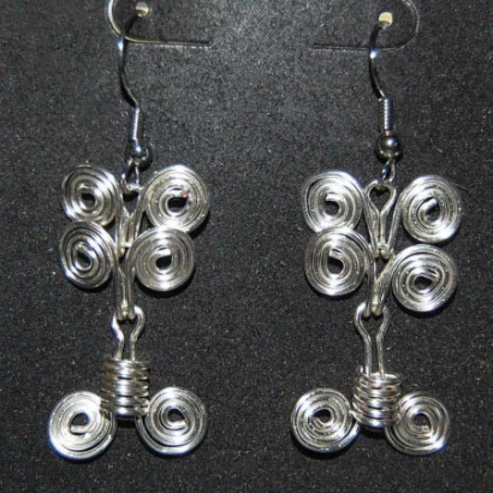 Handmade Egyptian Spiral Earrings